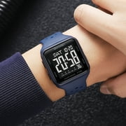 SKMEI Mens Digital Watch Outdoor Sports Waterproof Large Face Wrist Watches with LED Back Ligh/Alarm/Stopwatch