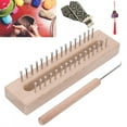thumbnail image 4 of Weaving Tool Wooden Weaving Loom, Wooden Knitting Machine, Rectangular For Cultivating Interest Intellectual Development, 4 of 8