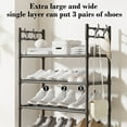 thumbnail image 2 of YOTQUSKI 6-Tier Shoe Storage Rack,Shoe Organizer for Entryway, Zapatero Para Closet, Shoe Stand for Bedroom, Shoe Rack with Hook for Hallway, Foyer, Closet, Cubbies, 2 of 6