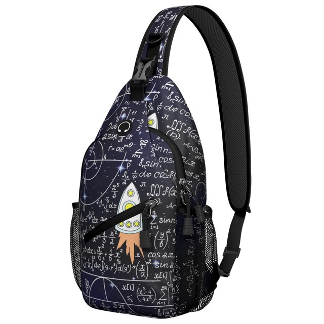 Science Lover Scientific Knowledge Educational Wall Chemistry Physics Biology Crossbody Sling Backpack