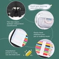 thumbnail image 5 of Standing Pencil Case with 2 Compartments, Magnetic Mobile Phone Holder Pen Bag, Large Capacity Storage Pouch, University Stationery Organizer for Adults & Teens(C), 5 of 5