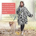 thumbnail image 4 of Zebra Print Wearable Blanket Hoodie, Oversized Sherpa Hooded Blanket Sweatshirt, Super Warm and Cozy Hoodie Blanket for Women Men Adults, 4 of 7