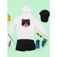 thumbnail image 3 of Argyle Bear Vibes - Classic Plaid Emoji Design Youth's Hoodie, 3 of 4