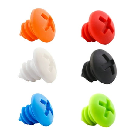 HOOWIFFY decanter stopper Wine Stoppers Food Grade Silicone for Guests Bar 6pcs