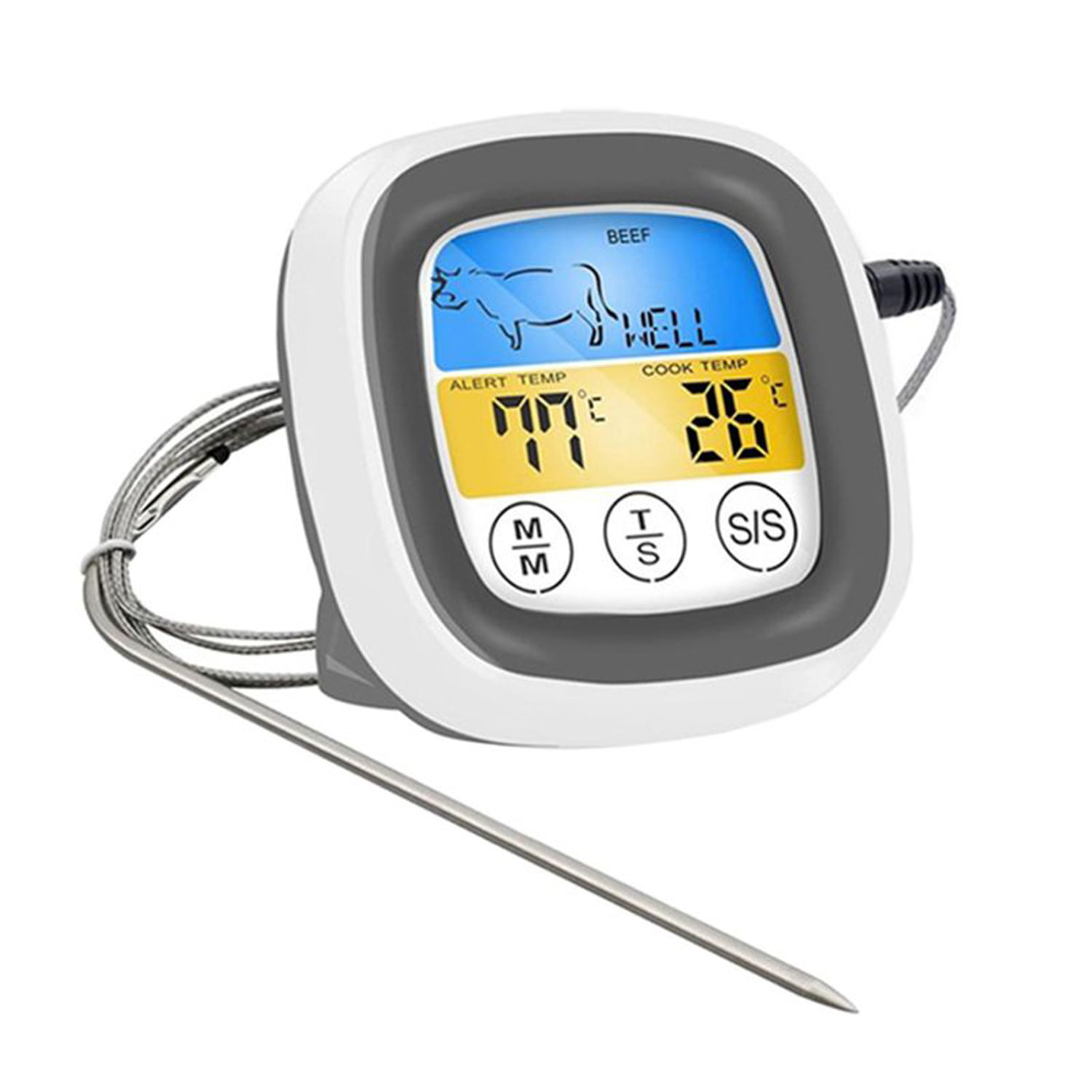 Manual Magnetic Digital Food Thermometer for Indoor or Outdoor Grilling BBQ  Oven Fridge - China Handy and Durable Thermometer, Colorfull Meat  Thermometer