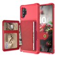 thumbnail image 2 of Galaxy Note 9 Wallet Case, Shockproof Rubber Card Holder Wallet PU Leather Back Phone Case Kickstand Protective Scratch Hybrid Bumper Shell for Samsung Galaxy Note 9 6.4 inch 2018, Red, 2 of 7