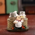 thumbnail image 2 of Kitchen Pepper, Bottle Storage Ornament - Resin Chef Restaurant Chef Statue Home Kitchen Ornament Figurine Table Decor Welcome A, 2 of 6