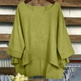 thumbnail image 2 of DxhmoneyHX Womens Oversized T Shirts Batwing Sleeve Tunic Tops Casual Summer Loose Fit Cute Basic Flowy Blouses, 2 of 8
