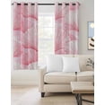 thumbnail image 2 of Pink Coastal Shell Blackout Curtains for Bedroom Living Room Darkening Curtains 54 Inch Long Summer Nautical Beach Ocean Short Curtain for Small Window Treatment Insulated Grommet Drapes 42"x54"x2, 2 of 9