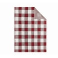 thumbnail image 4 of Brooklyn Loom Dusted Plaid 100% Microfiber Polyester  50x70 Throw Blanket in Burgundy, All Season, Adult Size, OEKO-TEX Certified, 4 of 10