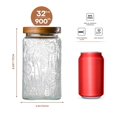 thumbnail image 2 of 32oz Vintage Glass Jar With Lid, Glass Storage Containers, Airtight Kitchen Storage Containers, 2 of 7