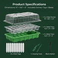 thumbnail image 4 of Gardzen 10 Pack 25 Gallon Grow Bags & 5 Pack 40 Cell Seed Starter Tray Kit with Handles, 4 of 7