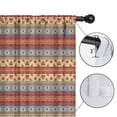 thumbnail image 4 of Blackout Kids Curtains,Red and Yellow Geometric Striped Pattern Childrens Insulated Curtains Set Of 2,Bedroom Essentials,Toddler Room Decor 42x63in(106x160cm), 4 of 5