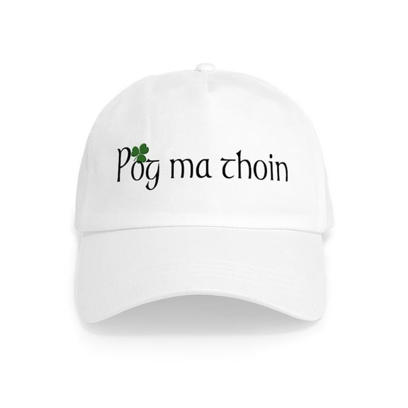 CafePress - Pog Ma Thoin Cap - Adjustable 100% Brushed Unisex Casual Cotton Baseball Cap, Beige, 1