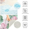 thumbnail image 7 of GZHJMY Lotus Waterlily Bathroom Rug Rectangular Bath Mat Non Slip Bath Rugs Absorbent Shaggy Bathmats for Sink Shower 16" x 24", 7 of 7
