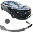 thumbnail image 2 of Ikon Motorsports Front Bumper Lip Compatible with 15-23 Dodge Charger SRT V1 3PCS Carbon Fiber Print ABS, 2 of 9