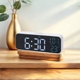 thumbnail image 2 of Unique Bargains Small Dual Alarm Clock for Bedrooma White Blue, 2 of 6