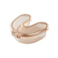 thumbnail image 2 of TISHITA Denture Bath Box Cup Clear Slim Aligner Case Practical Retainer Cleaner Case Orange, 2 of 8