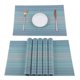 thumbnail image 1 of Juego De 6 Manteles Individuales De Pvc Para Mesa De Comedor, Manteles Individuales De Pvc Tejidos Lavables, Manteles Individuales Antideslizantes Resistentes Al Calor Para Cocina, Manteles Para Mesa Monstrate HA026693-02, 1 of 6