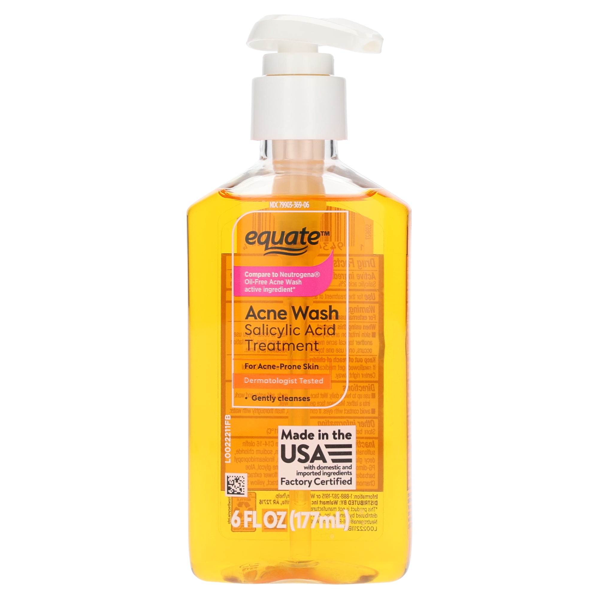 Equate Acne Wash Salicylic Acid Treatment, 6 fl oz