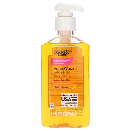 Equate Acne Wash Salicylic Acid Treatment, 6 fl oz