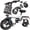 T1-White-23MPH, variant on 500W Adult Electric Bicycle,14 In Folding Electric Bicycle,48V 10.4Ah,Top Speed 25 Mph, Dual Disc Brake Safety System, 3-Speed Riding, Front Fork With Shock Absorption