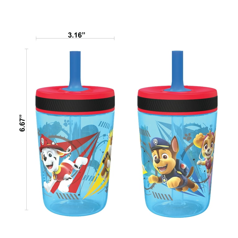 Zak Designs Kelso 15 oz Tumbler Set, (Space) Non-BPA  Leak-Proof Screw-On Lid with Straw Made of Durable Plastic and Silicone,  Perfect Baby Cup Bundle for Kids (2pc Set) : Baby
