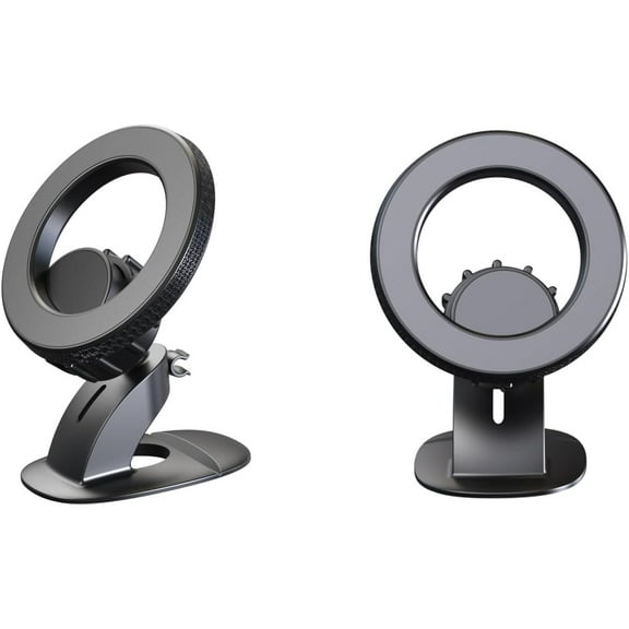 Magnetic Car Phone Mount, 360° Adjustable Dashboard Cell Phone Holder, Compatible with iPhone, Samsung, LG, GPS, Mini Tablet