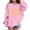 Pink, variant on Kids Letter Print Hoodie Long Sleeve With Pocket Casual Pullover For Boys Girls