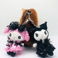 thumbnail image 2 of Nuevo Sanrio-muñeco de peluche bolsa Kuromi My Melody colgante llavero niña cumpleaños regalo 14cmzhangmengya14cm+ zhangmengya unisex, 2 of 2