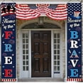 thumbnail image 6 of Darzheoy 4th of July Decorations Patriotic Decor Pre-assembled Hanging Banners Memorial Day Flag Labor Veterans Armed Forces Military Homecoming Decorations, 6 of 6