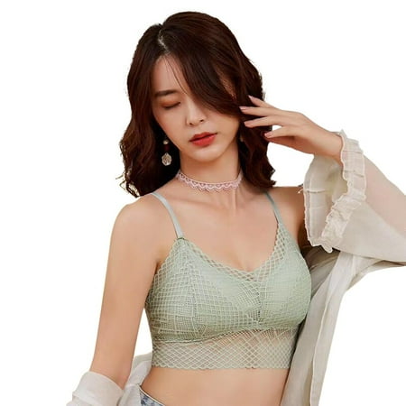 

Wuffmeow Women s Sexy Beautiful Back Camisole Wireless Padded Seamless Bra