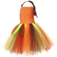 thumbnail image 5 of Mercatoo Girls Thanksgiving Turkey Puffy Dress Mesh Gown Cute Festival 𝐂osplay Outfit with Headband and Socks for Feast, 5 of 7