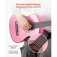 thumbnail image 3 of KFFKFF Classical Guitar, 30 Inch, Wood Classical Guitar Starter Kit for Beginners, with Nylon Strings, Gig Bag, Strap, Tuner, Extra Strings, 3 of 9