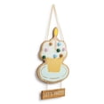thumbnail image 3 of Demdaco Let's Party Cupcake Woodgrain 22 x 14 Fir Wood Door Hanger Sign, 3 of 3