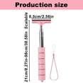 thumbnail image 2 of 1PC Wiper Mini Car Rearview Wiper Water Cleaner With Telescopic Long Handle Portable Cleaning Tool For Shower Doors Car Window Glass Car Accessories () Pink, 2 of 5