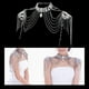 thumbnail image 2 of 1 Uds collar de cadena de hombro accesorios hechos nupcial moda de imitación cristal duradero Bikini para, 2 of 9