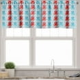 thumbnail image 3 of Ambesonne Octopus Valance & Curtain, Love Themed Animals, 55"x36", Dark Coral Pale Blue, 3 of 6