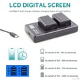 thumbnail image 2 of Replacement 2 Pack NP-FW50 Camera Battery Charger Kit with USB Cord for  Alpha A3000 A5000 A5100 A6000 A6500 A6300 A6400 A55 A7 A7II A7R A7RII A7S A7SII NEX-3 NEX-5 NEX-6 NEX-7 NEX-C3 NEX-F3, 2 of 7