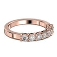 thumbnail image 3 of 1.19ct Round Seven Stone Diamond Moissanite Ring 10K rose gold, 3 of 4