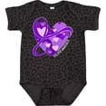 thumbnail image 3 of Inktastic Epilepsy Awareness Purple Ribbon Around Heart Boys or Girls Baby Bodysuit, 3 of 5