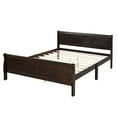 thumbnail image 5 of UHOMEPRO Full Size Bed Frame with Headboard | Luxury Solid Wood Platform Bed, No Box Spring Needed | 500 lbs Capacity (Modern Espresso), 5 of 6