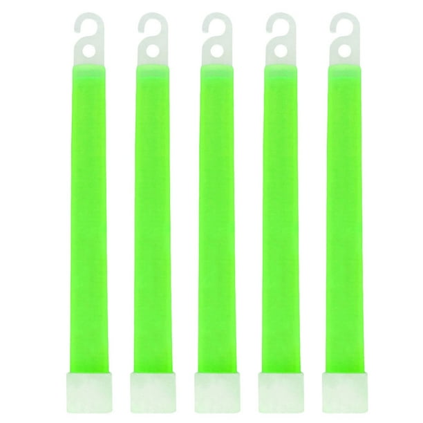 Glow Light Sticks Kit de supervivencia impermeable de 6 pulgadas Equipo de camping Verde 5 piezas