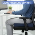 thumbnail image 3 of Seat Cushion for Improve Lower Back & Tailbone Comfort, Ergonomic 3 inch Chair Support Cushion with Waterproof & Anti-slip Cover for Office Chair, Wheelchair, Car Seat, 3 of 7