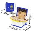 thumbnail image 3 of Riforla 3D Folding Book Basketball Bomb Explosion Book Idyllic Key Chain Bomb Book Toy Decompression Bag Pendant Gifts for Kids Friends Keychains Blue, 3 of 9