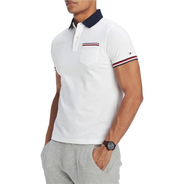 Tommy Hilfiger Homer Rugby Polo para Hombre, Blanco, XS Tommy Hilfiger polo, rugbi