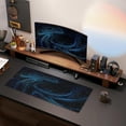 thumbnail image 2 of Large Mouse Pads Black Blue Modern Abstract Fantasy Galaxy Non-Slip Rubber Base, Gaming Mousepad, Keyboard and Mouse Pad with Stitched Edges,PC Desk Mat for Game,Work,Office(31.5"*11.8"), 2 of 6