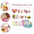 thumbnail image 4 of Ensemble de Jouets de Jeu de Rôle Pudding Fraise, Plastique, pour Enfants, Entraînement à la Motricité Fine, 4 of 8