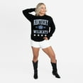 thumbnail image 4 of Women's Gameday Couture Black Kentucky Wildcats Oversized Everyday Star Long Sleeve T-Shirt, 4 of 5