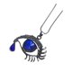 thumbnail image 1 of Collar Jumpingount cadena de suéter cristal colgante ojo malvado azul, 1 of 6